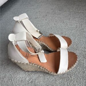 Dolce Vita Cream Espadrille Wedge Sandals